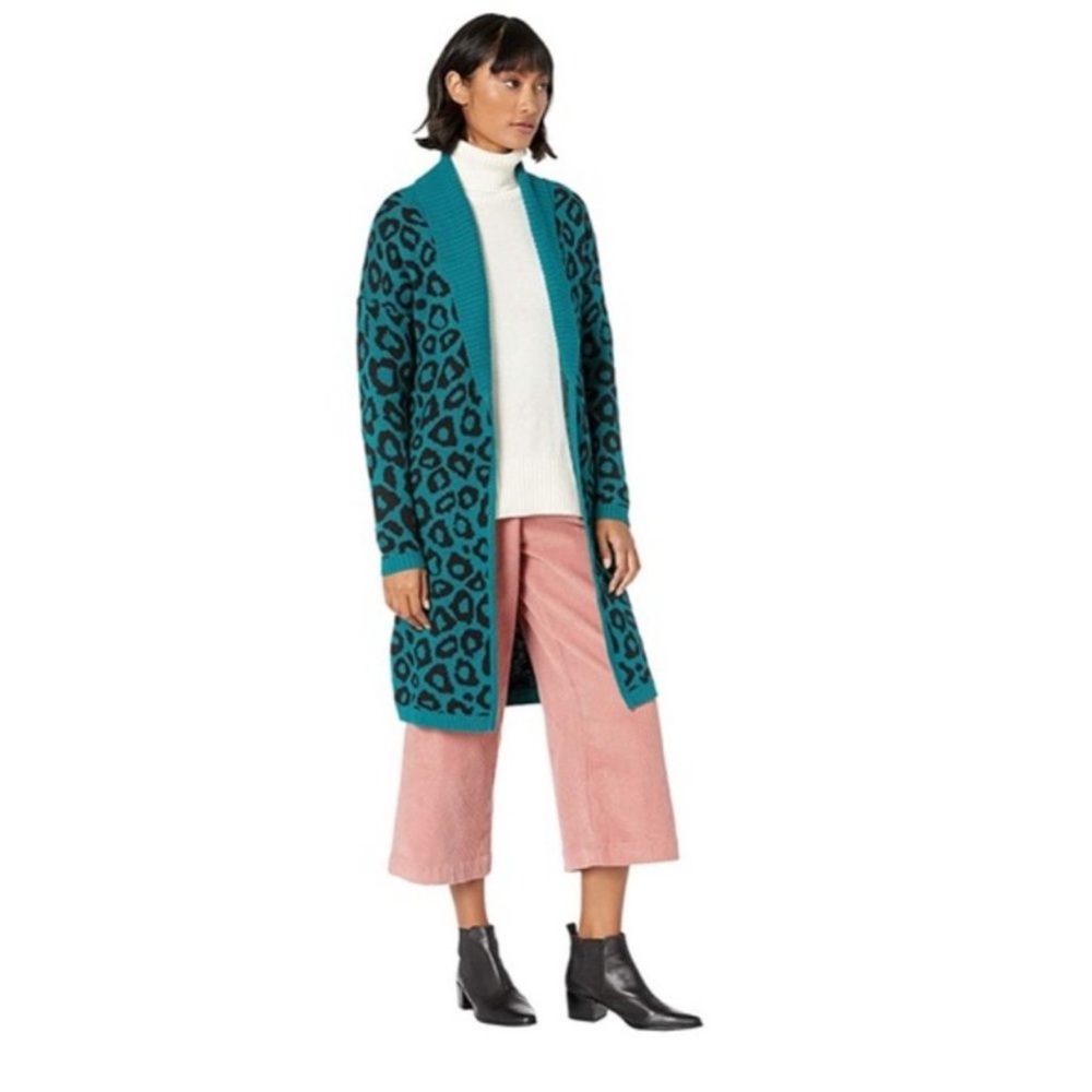 BCBGeneration leopard print long cardigan